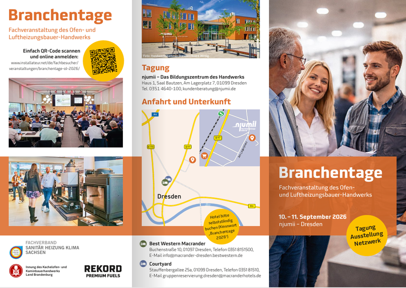 Titelbild zum News-Artikel Branchentage des OL Handwerks am 10.- 11. September 2026 in Dresden