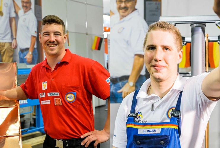 Die SHK-Talente für die EuroSkills 2016 sind: Lukas Bauer und Julian Emmert.